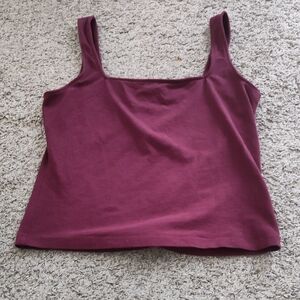 Ambiance Plum Tank Top And Brown Shirt